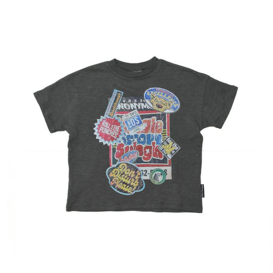 S/Ⅿ/Ｌ【OFFICIALTEAM】スラブ天竺 ステッカー柄Tシャツ_1126120m