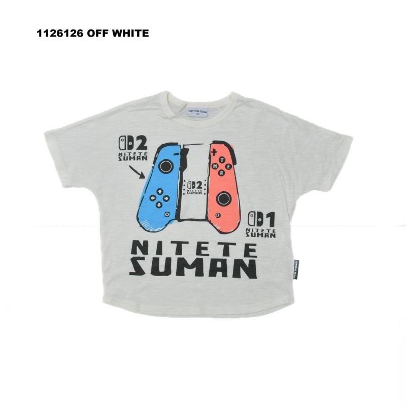 スラブ天竺 ニューゲームロゴTシャツS/Ｍ/L【OFFICIALTEAM】1126126m