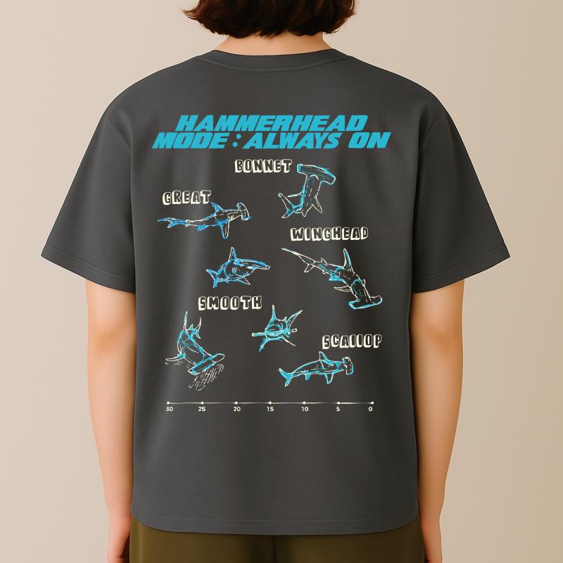 ☆ひんやり冷感天竺☆90~150【OFFICIALTEAM】クールタッチ サメロゴTシャツ_1126203