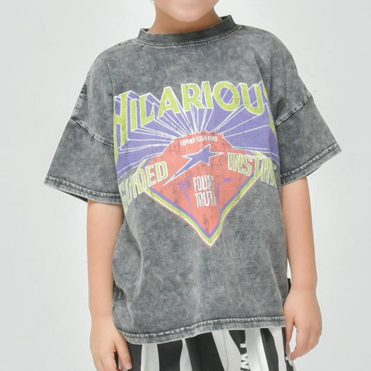 90~150【OFFICIALTEAM】製品染めHILARIOUSロゴ Tシャツ1126241