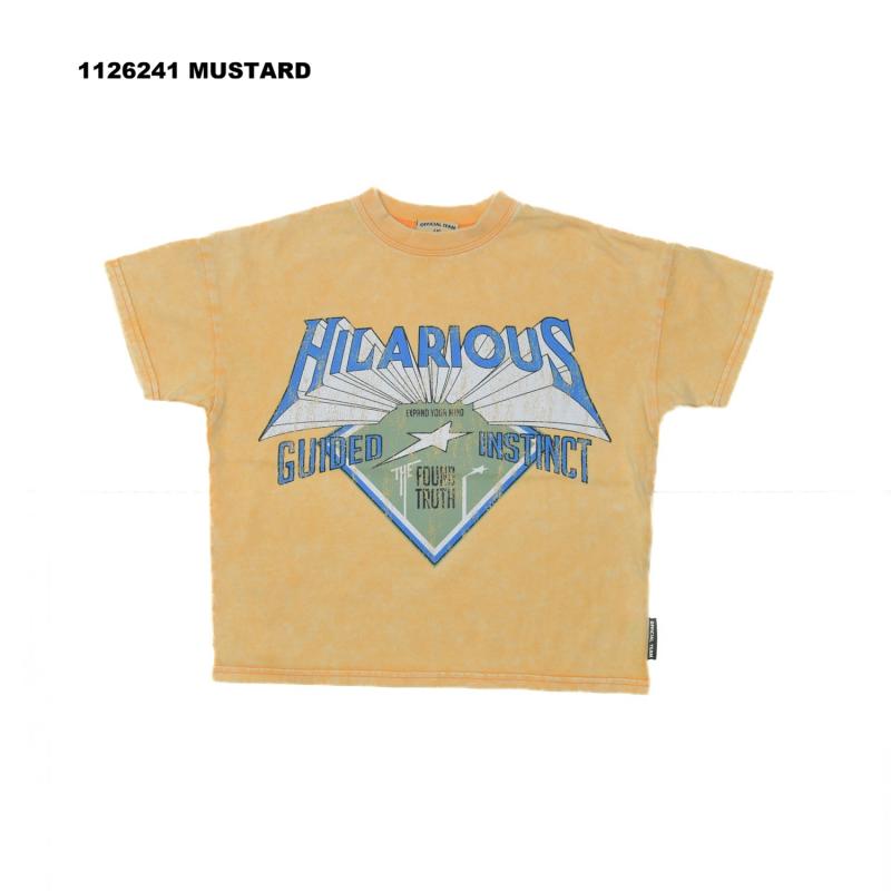 90~150【OFFICIALTEAM】製品染めHILARIOUSロゴ Tシャツ1126241