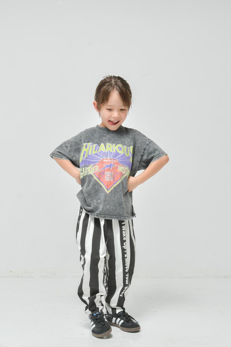90~150【OFFICIALTEAM】製品染めHILARIOUSロゴ Tシャツ1126241