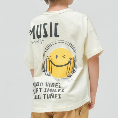 90~150【OFFICIALTEAM】製品染めスマイルミュージックTシャツ1126244