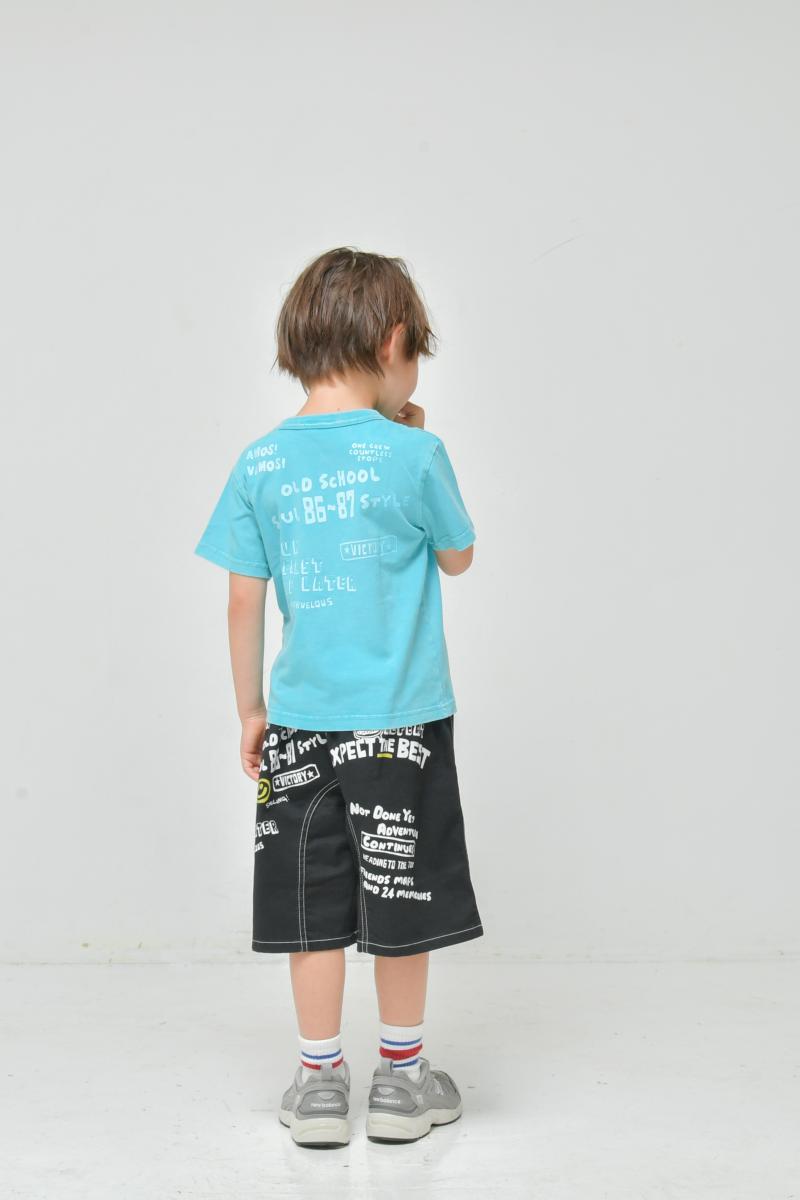 カットデニムラクガキハーフパンツ90~150【OFFICIALTEAM】1126256