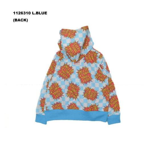 通気性◎子供服90~150【OFFICIALTEAM】エアリーメッシプリンテッドパーカー_1126310