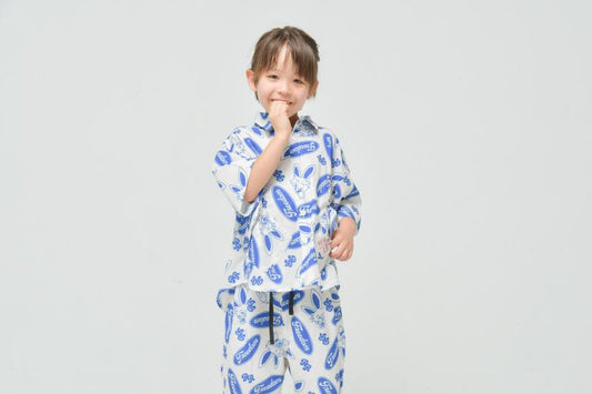 さらっと軽やか♪子供服90~150【OFFICIALTEAM】エアリーメッシュプリンテッドシャツ1126311