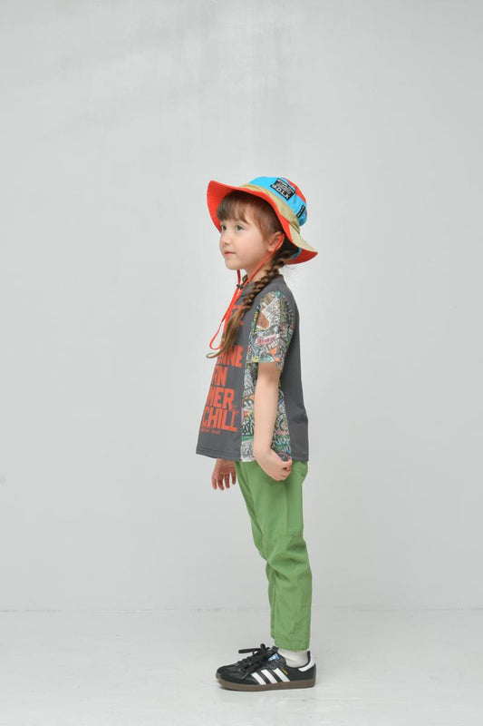熱中症対策にも！猛暑をサバイバルする接触冷感Tシャツ☆子供服90~150【OFFICIALTEAM】クールタッチメッシュ切替Tシャツ_1126403