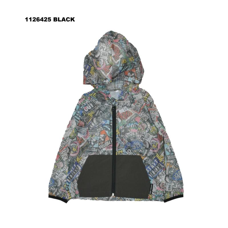 防虫加工で快適♪Sサイズ【OFFICIALTEAM】インセクトガード総柄メッシュパーカー 1126425