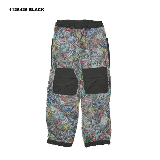 防虫加工で快適なアウトドアに♪Ｌ【OFFICIALTEAM】インセクトガード総柄メッシュパンツ1126426m