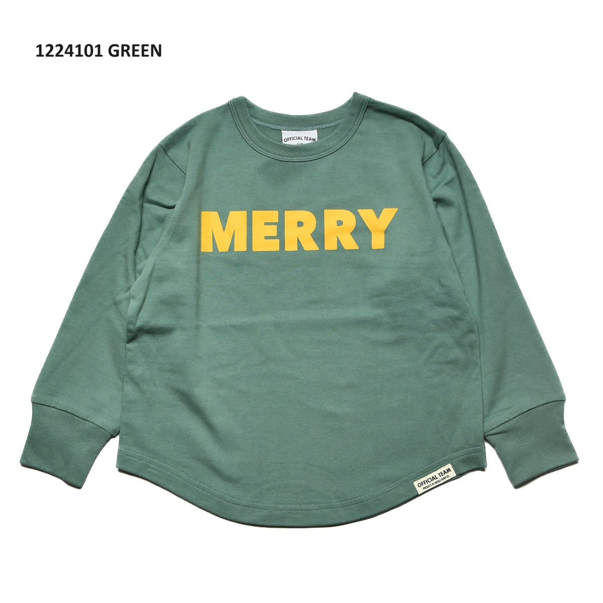 【90~120】★オフィシャルチーム★ シンプルロゴTシャツ（1224101）