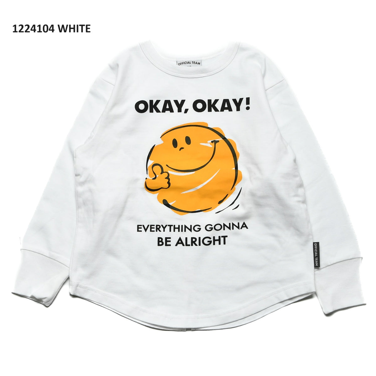 【S/M/L】★オフィシャルチーム★ スマイルロゴTシャツ（1224104m）