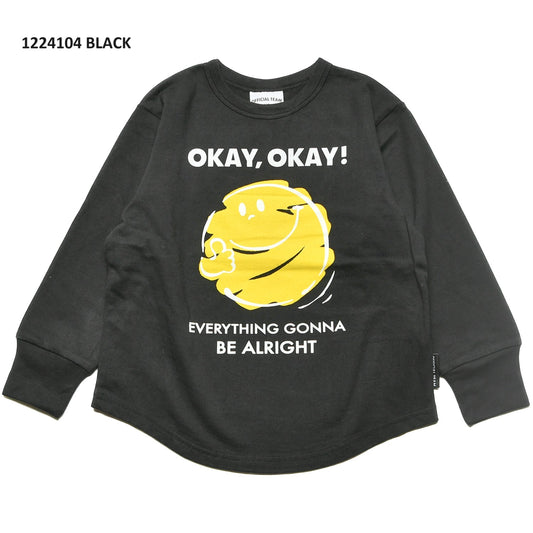 【S/M/L】★オフィシャルチーム★ スマイルロゴTシャツ（1224104m）