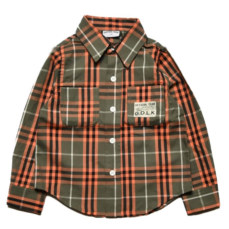 【S/M/L】★オフィシャルチーム★チェック柄シャツ（1224120m）