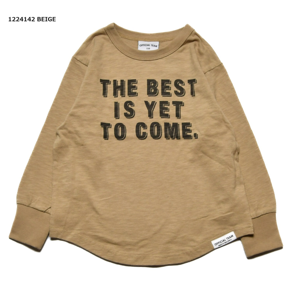 【130~150】★オフィシャルチーム★スラブ両面ロゴTシャツ（1224142j）