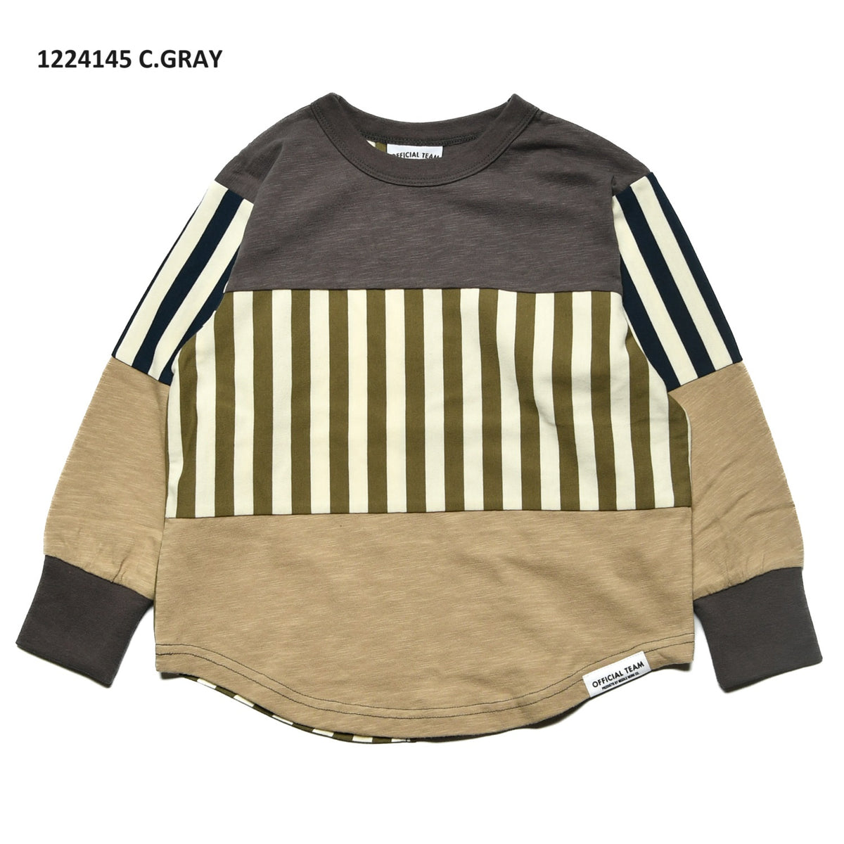 【90~120】★オフィシャルチーム★ドッキングボーダーTシャツ（1224145）