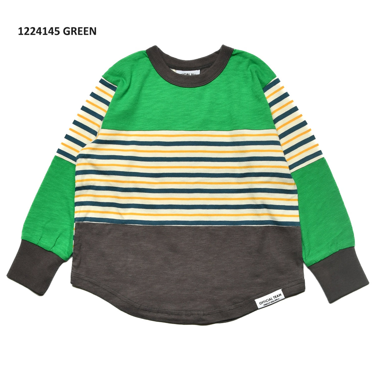 【90~120】★オフィシャルチーム★ドッキングボーダーTシャツ（1224145）