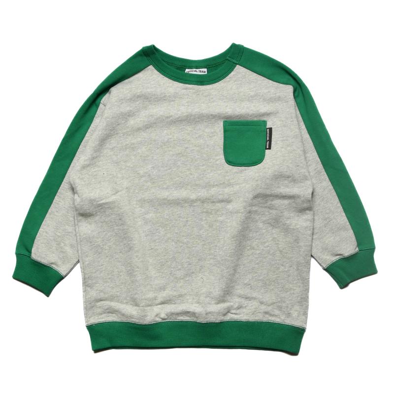【S/M/L】★オフィシャルチーム★裏毛2トーンポケットトレーナー（1224215m）