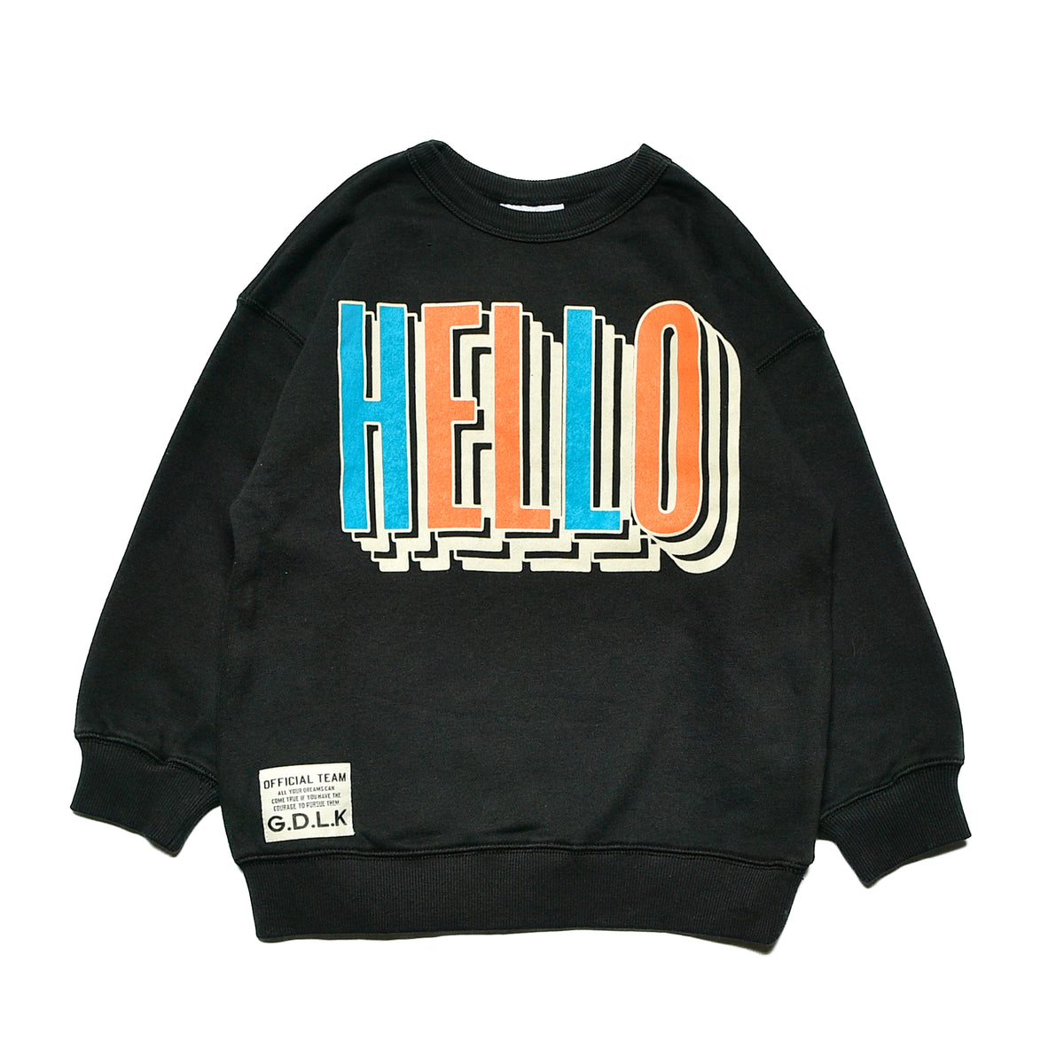 【S/M/L】★オフィシャルチーム★裏毛HELLOロゴレーナー（1224230m）