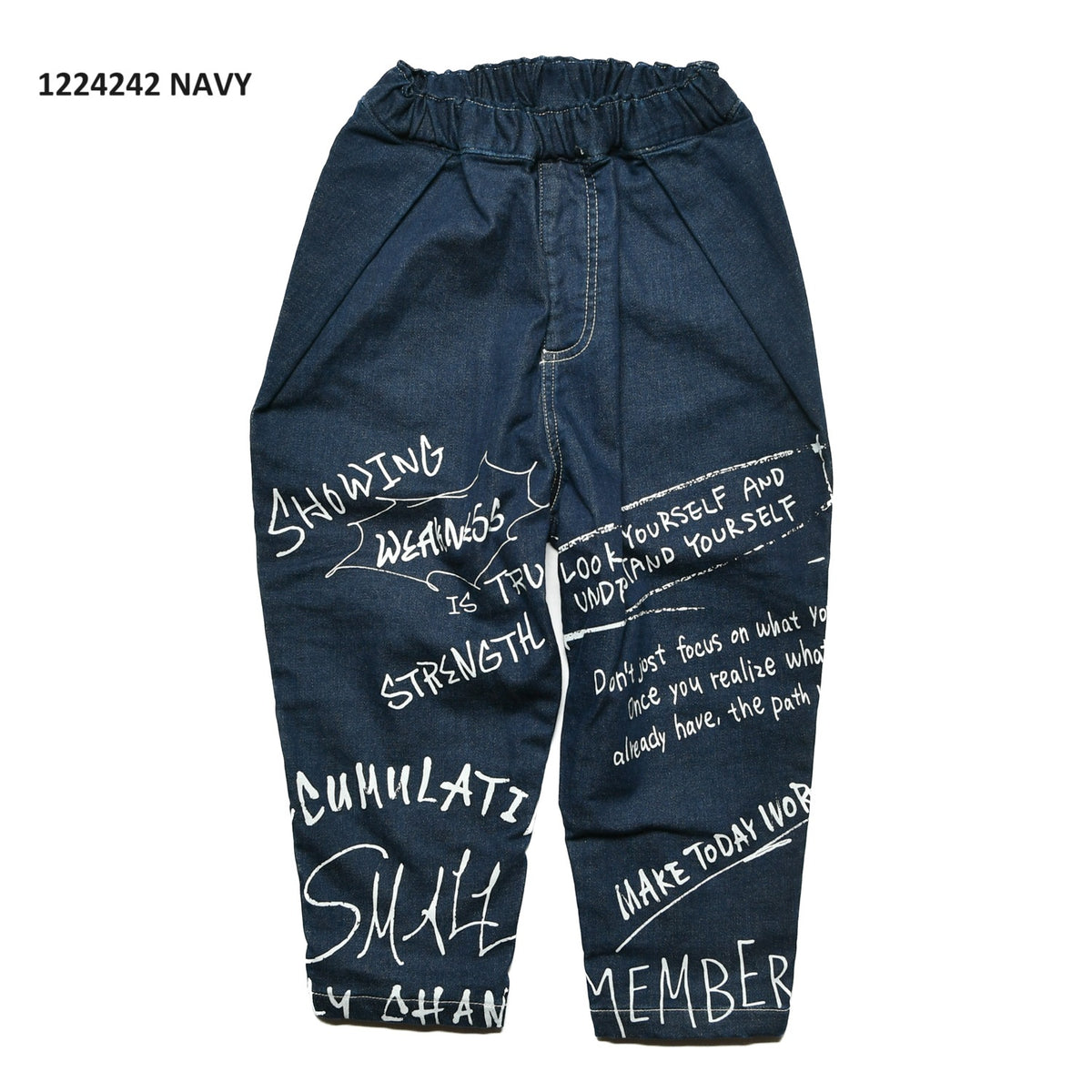 【S/M/L】★オフィシャルチーム★プレミアコットンデニムワイドパンツ（1224242m）