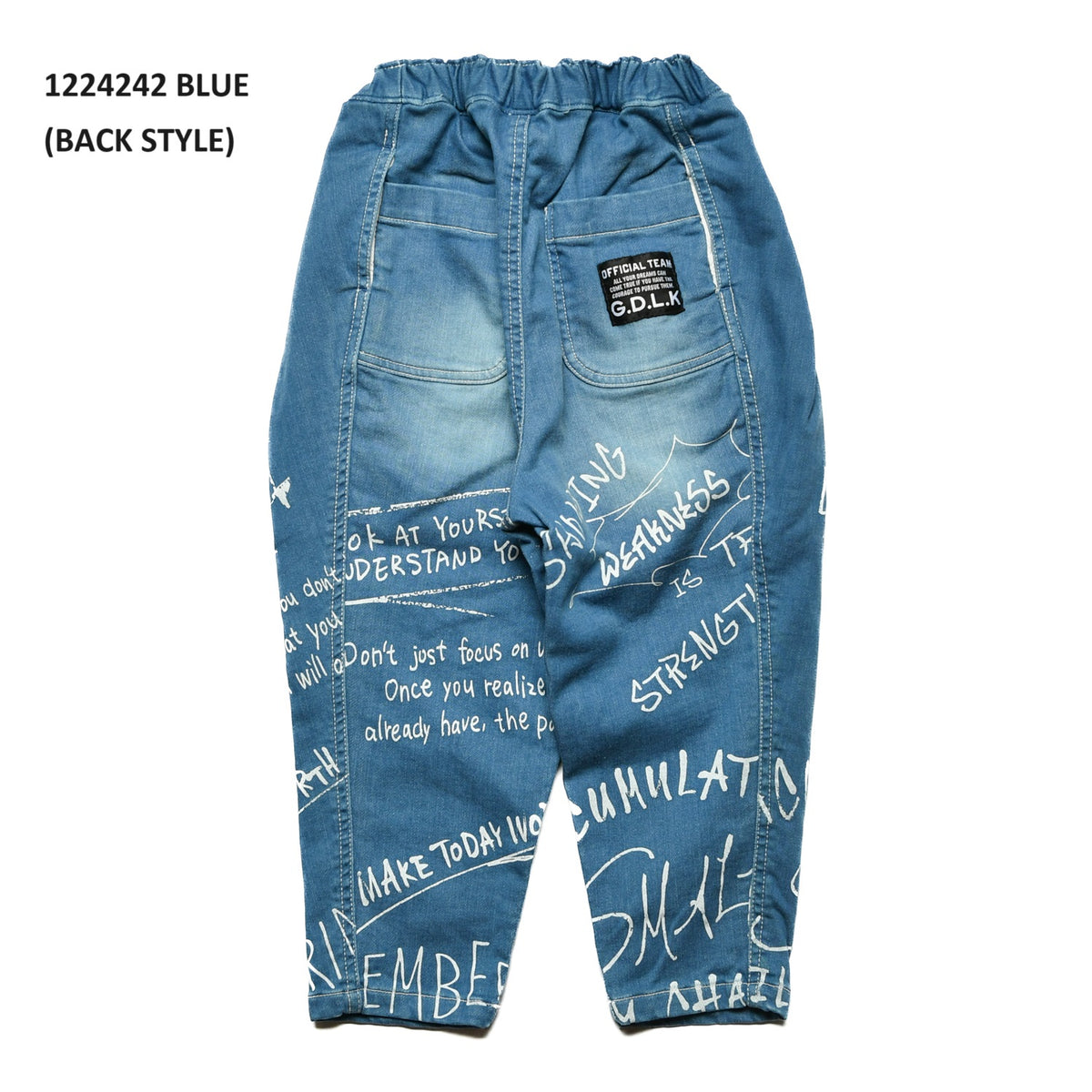 【S/M/L】★オフィシャルチーム★プレミアコットンデニムワイドパンツ（1224242m）