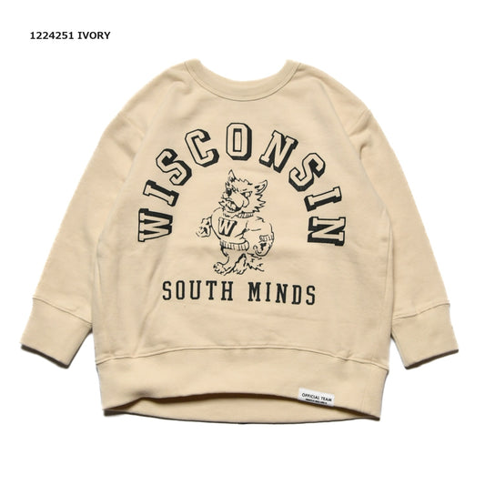 【S/M/L】★オフィシャルチーム★裏毛WISCONSINトレーナー（1224251m）