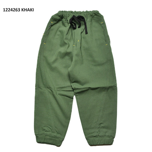 【S/M/L】★オフィシャルチーム★起毛スーパーストレッチスイッチングジョガーパンツ（1224263m）