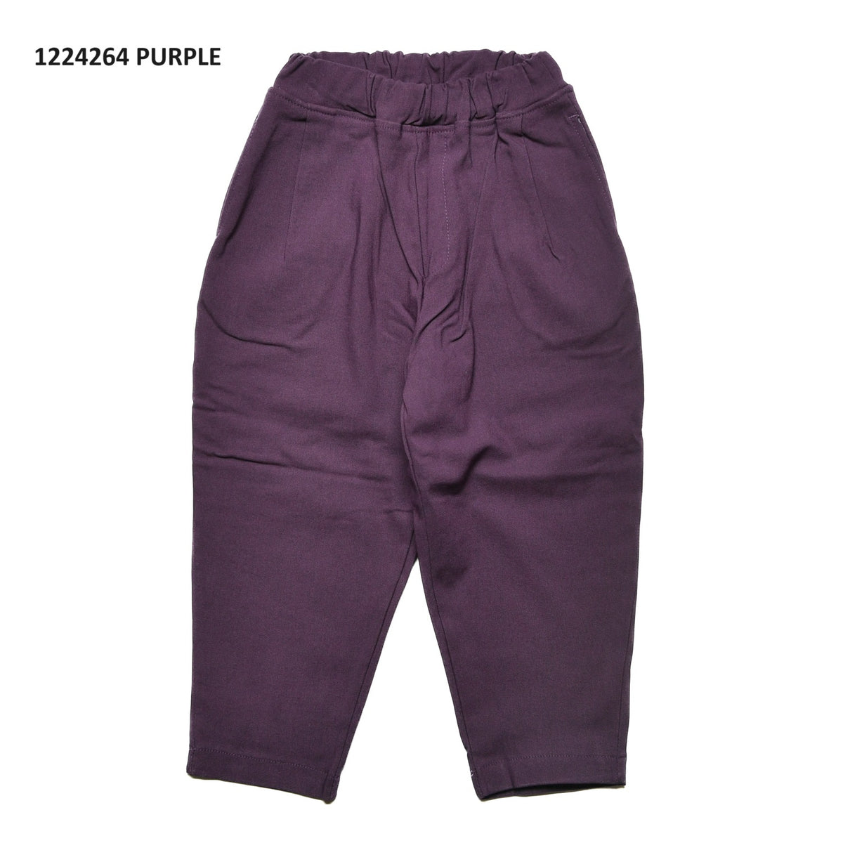 【90~120】★オフィシャルチーム★起毛スーパーストレッチワイドタックパンツ（1224264）