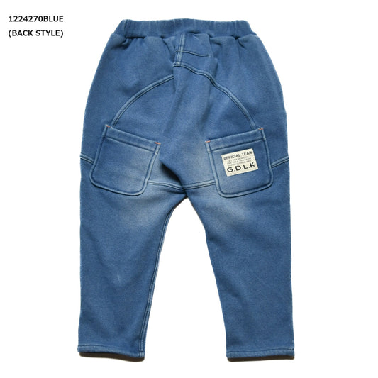 【S/M/L】★オフィシャルチーム★インディゴシャギーワイドサルエル（1224270m）