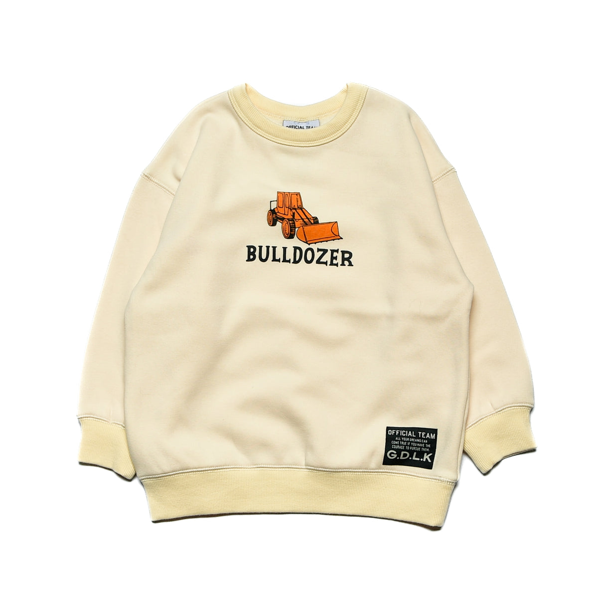 【90~120】★オフィシャルチーム★シャギー裏毛 働く車トレーナー（1224275）
