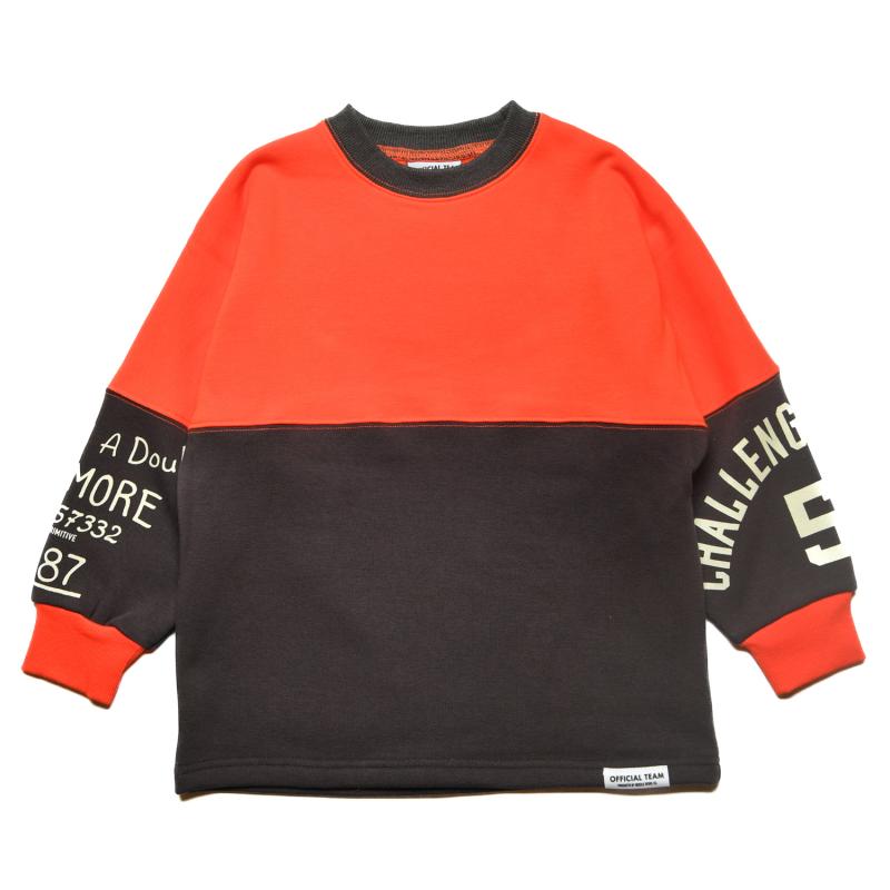 【S/M/L】★オフィシャルチーム★シャギー裏毛ワイドドルマントレーナー（1224277m）