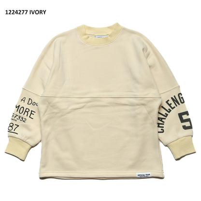 【90~120】★オフィシャルチーム★シャギー裏毛ワイドドルマントレーナー（1224277）