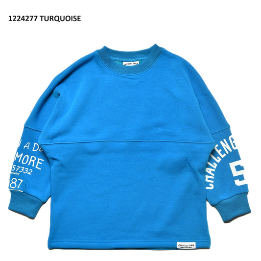 【S/M/L】★オフィシャルチーム★シャギー裏毛ワイドドルマントレーナー（1224277m）