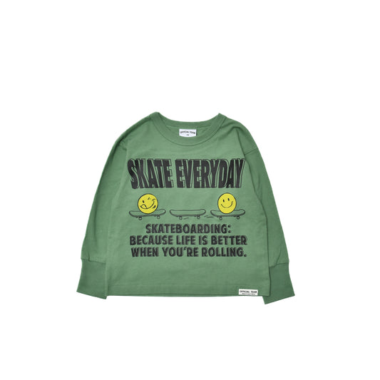 子供服【オフィシャルチーム】20/天竺 スマイルTシャツ　90㎝～150㎝　1225102