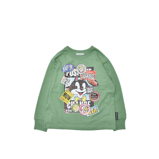 【オフィシャルチーム】　ステッカー柄Tシャツ　S.M.L　大人サイズ　1225130M