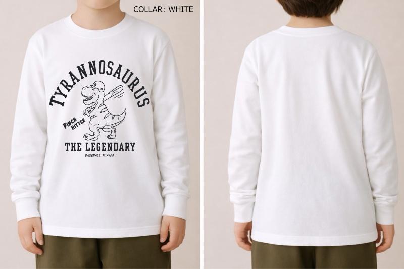 90～150【OFFICIALTEAM】OE天竺 ダイナソーTシャツ1226103