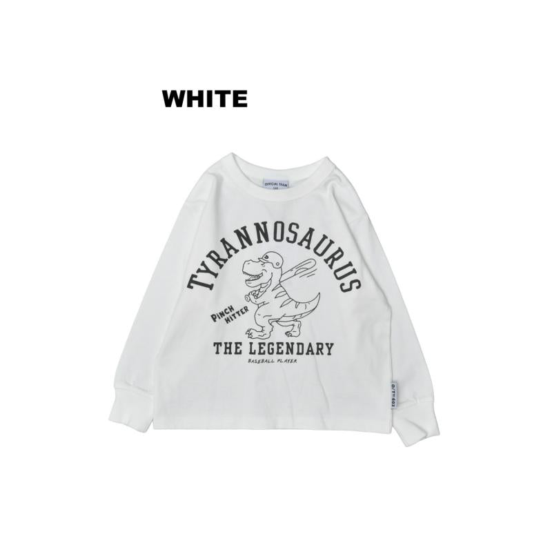 90～150【OFFICIALTEAM】OE天竺 ダイナソーTシャツ1226103