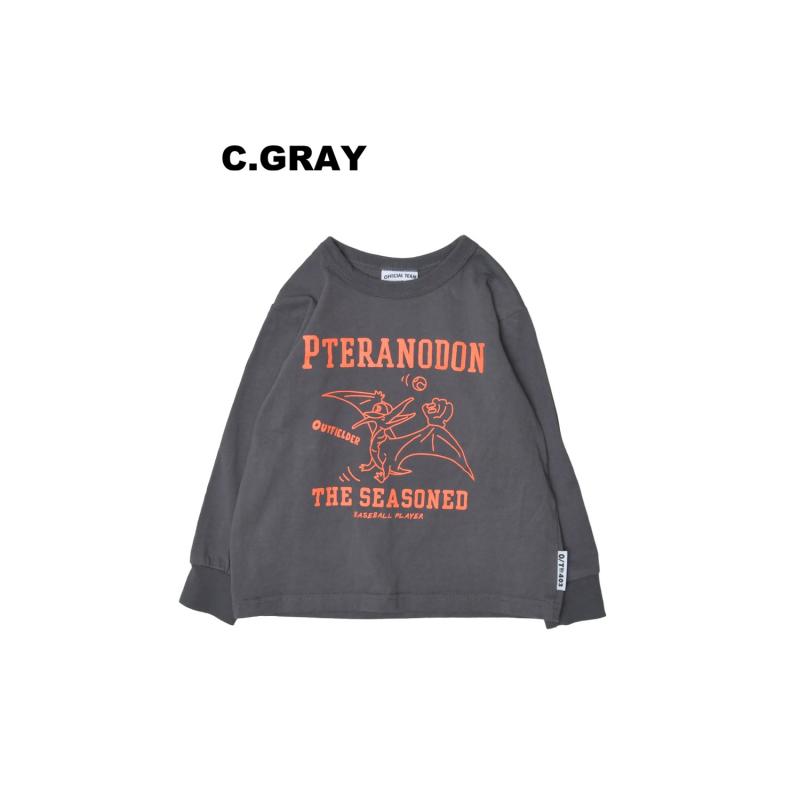 90～150【OFFICIALTEAM】OE天竺 ダイナソーTシャツ1226103