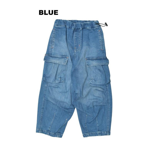 S/Ｍ/L【OFFICIALTEAM】カットデニムカーゴパンツ1226220m