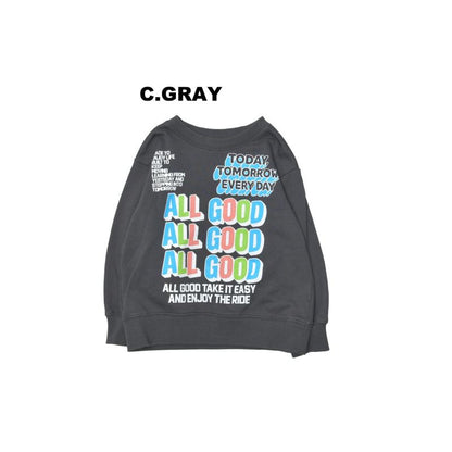 S/Ｍ/L【OFFICIALTEAM】30/10 裏毛 ALL GOODロゴ トレーナー1226242m