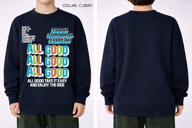S/Ｍ/L【OFFICIALTEAM】30/10 裏毛 ALL GOODロゴ トレーナー1226242m