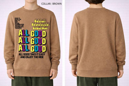S/Ｍ/L【OFFICIALTEAM】30/10 裏毛 ALL GOODロゴ トレーナー1226242m
