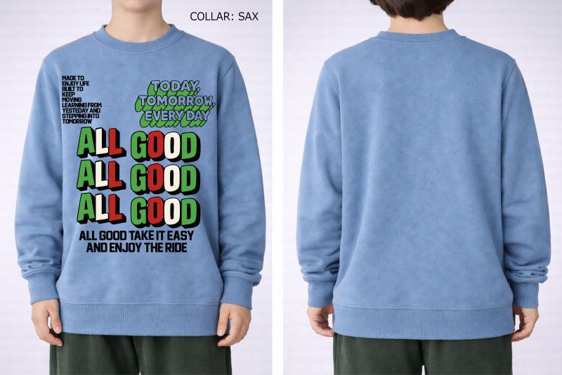 S/Ｍ/L【OFFICIALTEAM】30/10 裏毛 ALL GOODロゴ トレーナー1226242m