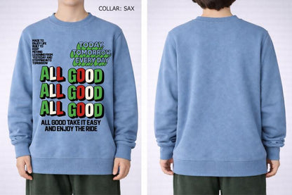 S/Ｍ/L【OFFICIALTEAM】30/10 裏毛 ALL GOODロゴ トレーナー1226242m
