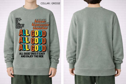 S/Ｍ/L【OFFICIALTEAM】30/10 裏毛 ALL GOODロゴ トレーナー1226242m