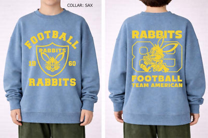 S/Ｍ/L【OFFICIALTEAM】30/10 裏毛 FOOT BALL ウサギ トレーナー1226243m