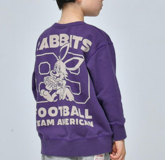 S/Ｍ/L【OFFICIALTEAM】30/10 裏毛 FOOT BALL ウサギ トレーナー1226243