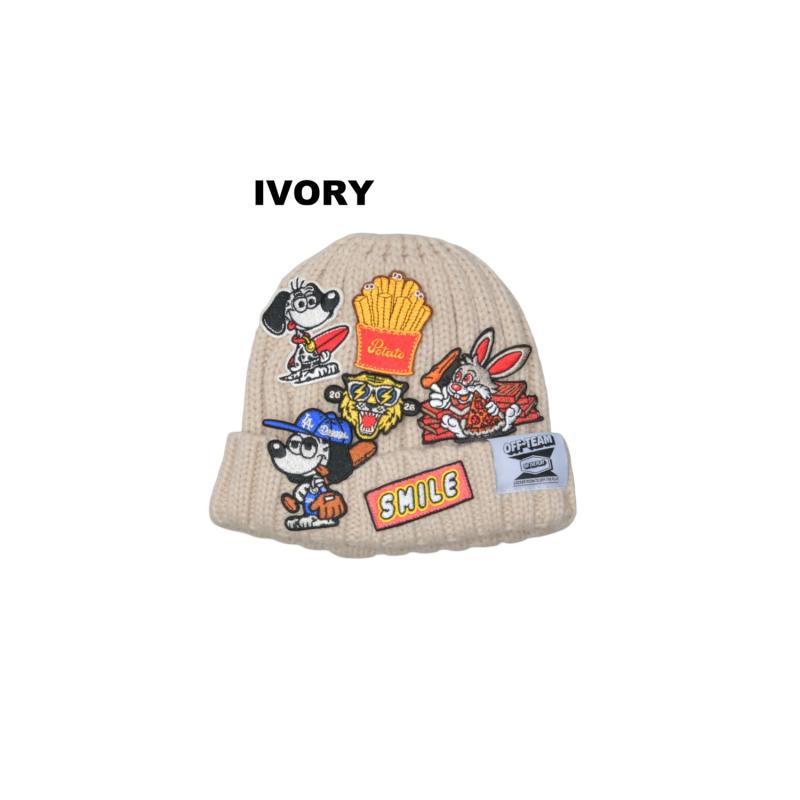 S/Ｍ/L【OFFICIALTEAM】ワッペン付きニットキャップ1226344