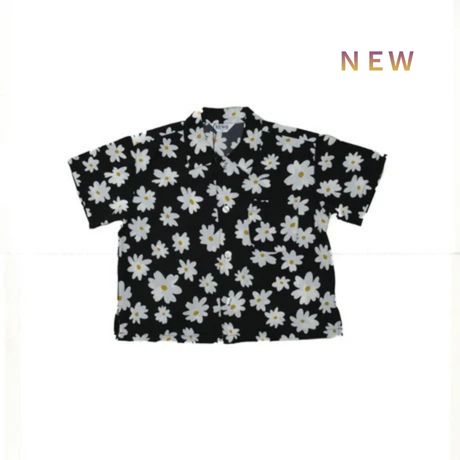 S/Ⅿ【NEWO】可愛いフラワープリントシャツ3126405w