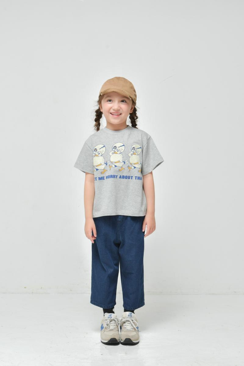 可愛いの新しい魅力を引き出す子供服♪100～150【ニードルワークス】デニムイージーパンツ2126102