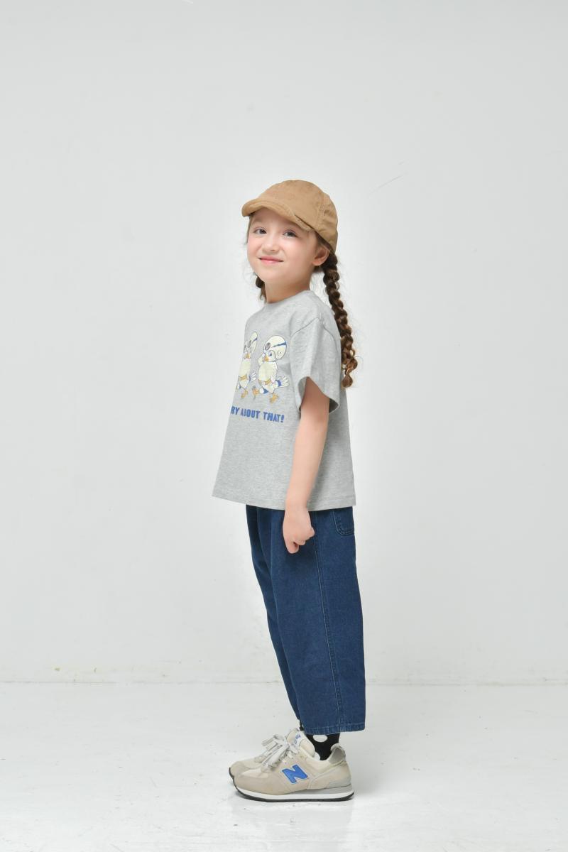 可愛いの新しい魅力を引き出す子供服♪100～150【ニードルワークス】デニムイージーパンツ2126102